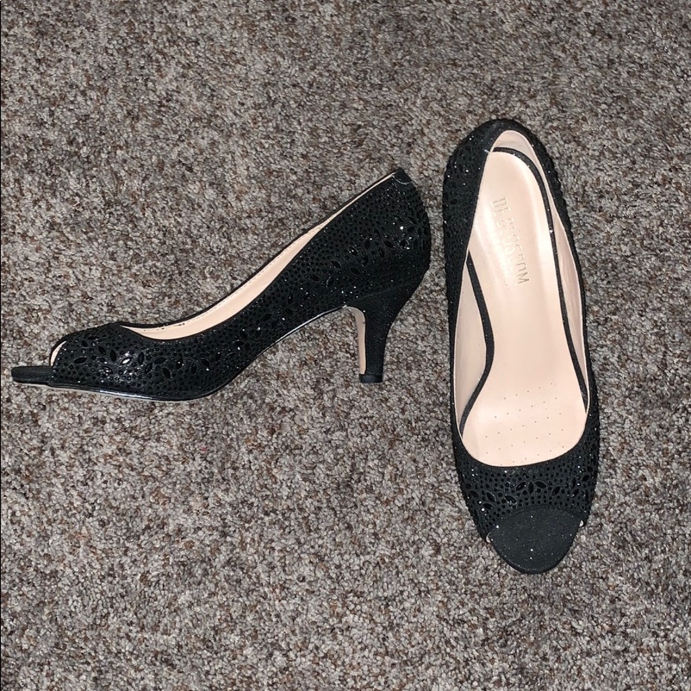 Women’s Beaded Black Heels